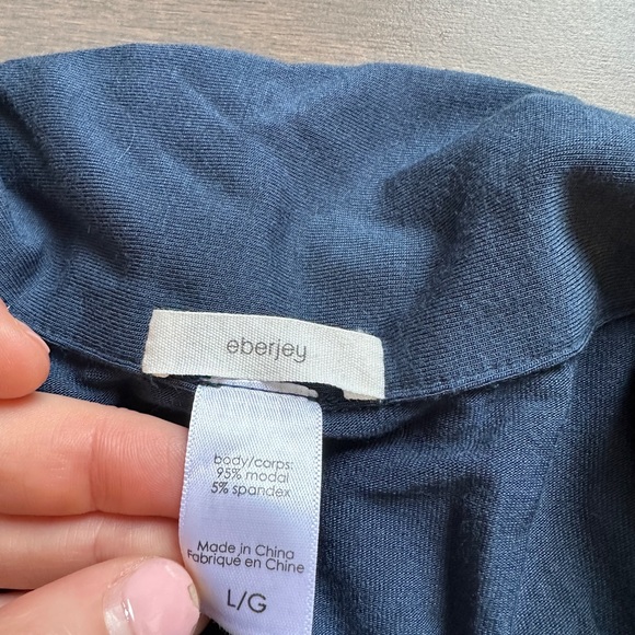 Men's Eberjey William TENCEL Modal Long PJ Set Size Large - Picture 3 of 9